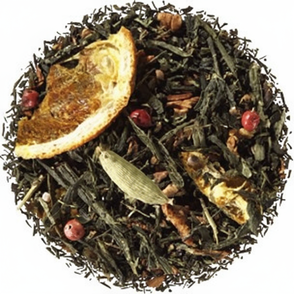 Fata Morgana: tè verde dal sapore speziato, con cannella, cardamomo e arancia. Equilibrato e aromatico. Acquista online Fata Morgana.