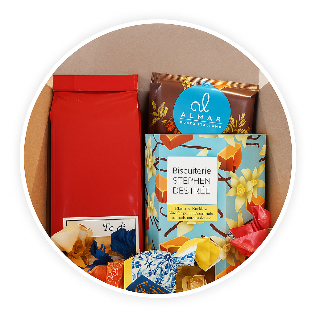 Scopri il Box Classic Xmas, la scatola regalo natalizia ricca di dolci gourmet, biscotti e cioccolatini selezionati. Un’idea perfetta per sorprendere amici, familiari o clienti durante le feste. Ordina ora!