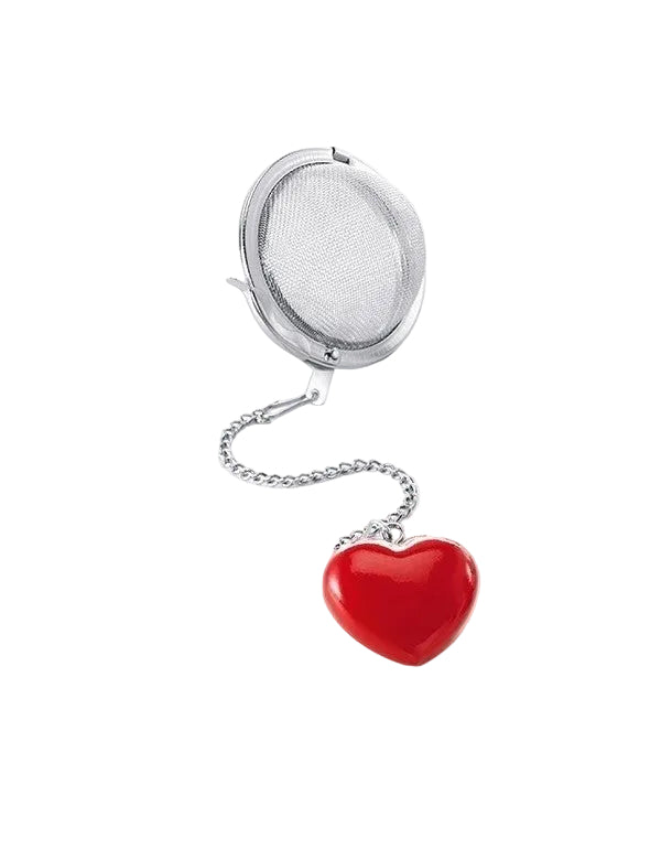 Infusore Cuore per tè e tisane sfuse: pratico, resistente e dal design romantico. Acquista online Infusore Cuore.