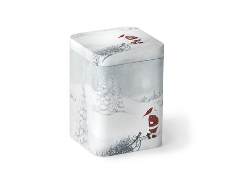 Lattina Norwin scatola smaltata 7,5×7,5×9,5 cm, cerniera ermetica, decoro natalizio. Acquista online Lattina Norwin.