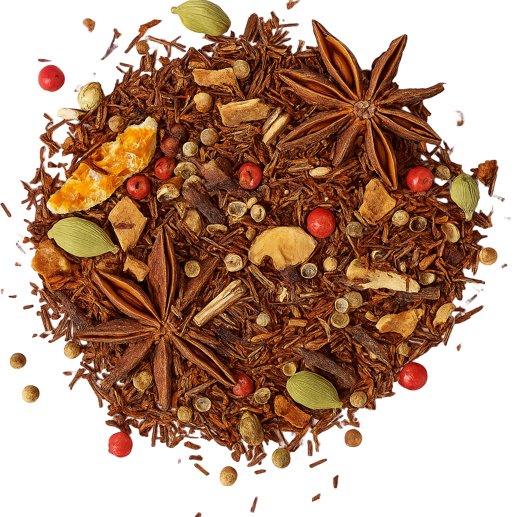Red Xmas: rooibos con mela, cannella e spezie natalizie. Infuso caldo e aromatico. Acquista online Red Xmas.