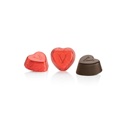 Cuoricini Venchi al latte e fondente, senza glutine. Regalali o gustali da soli. Acquista online Cioccolatini Cuore Valentines Venchi.